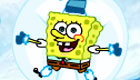 celebrities : Sponge Bob is making snowmen!