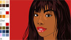 make up : Make-up Clarisse with all the colours of the rainbow!