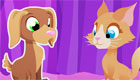 A cat and dog